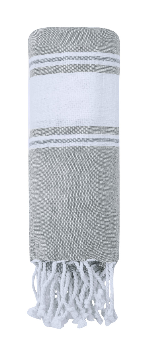 Lainen plážový ručník - šedá