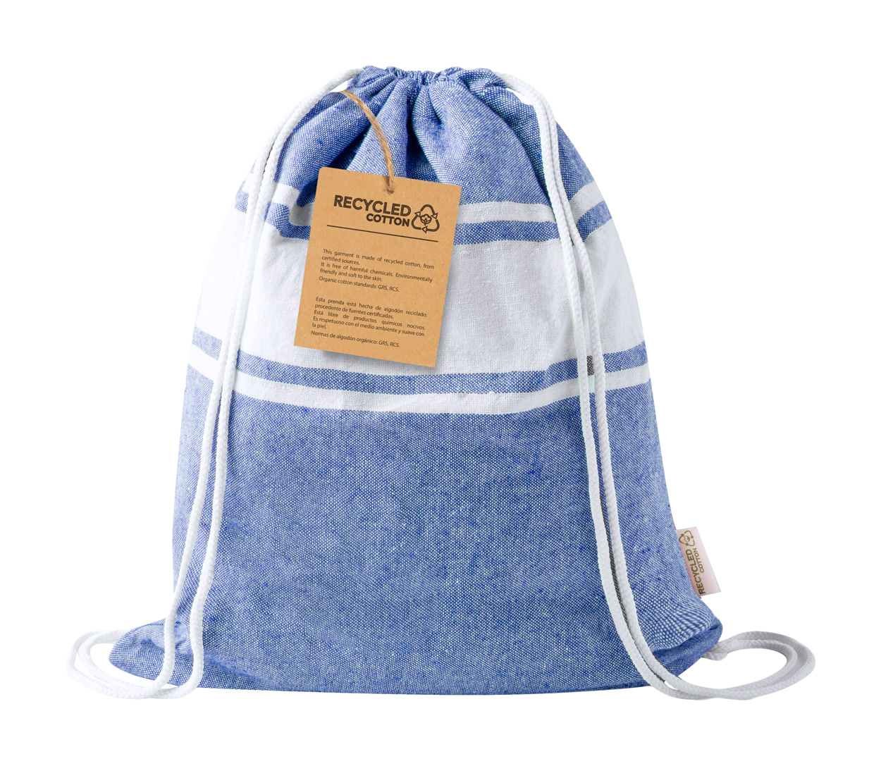 Carey Beach Towel and Drawstring Bag - blau