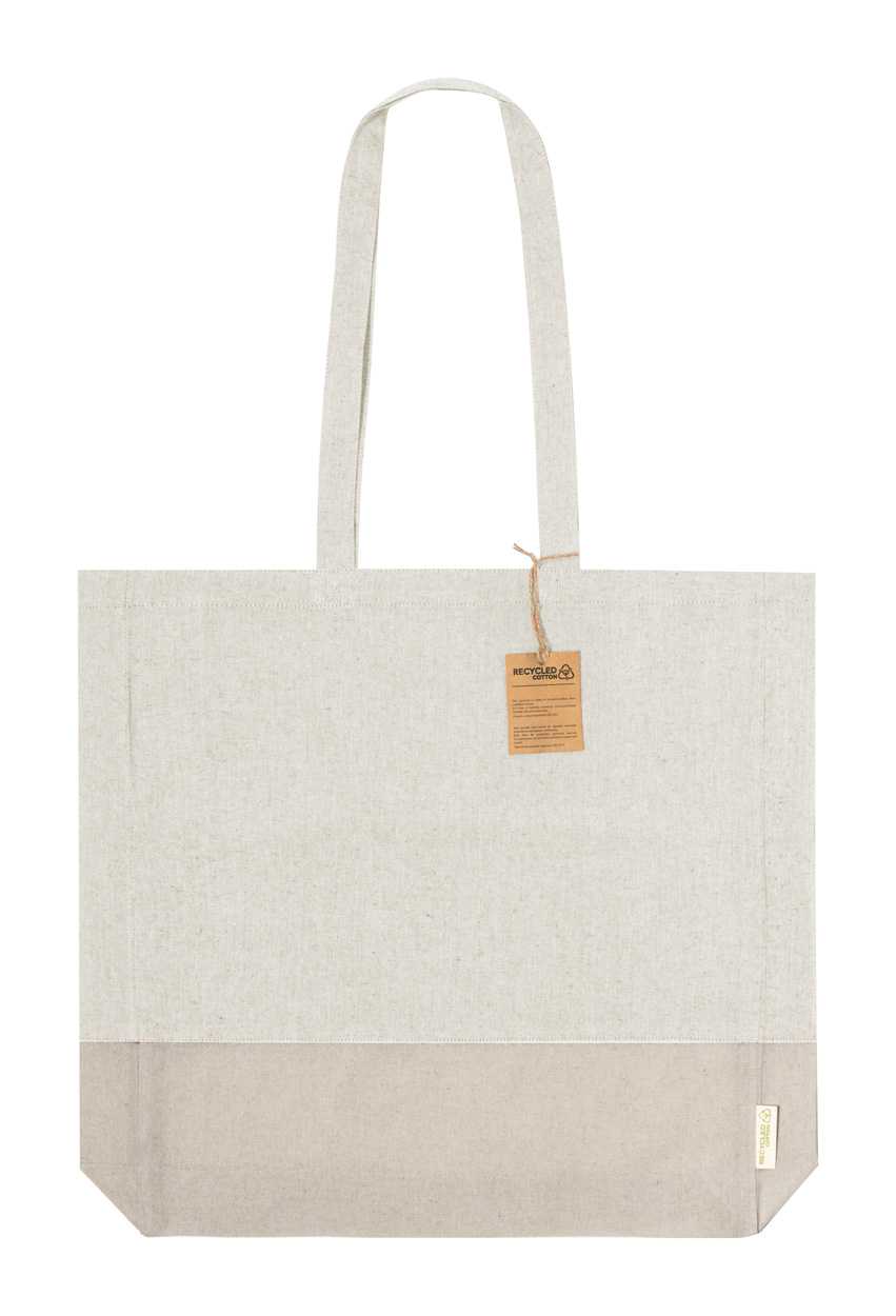 Kauna cotton shopping bag - beige