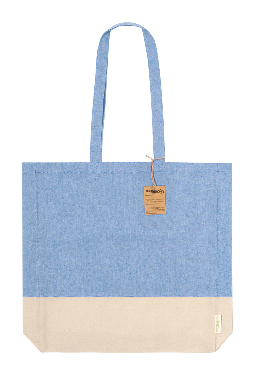 Kauna cotton shopping bag - blue