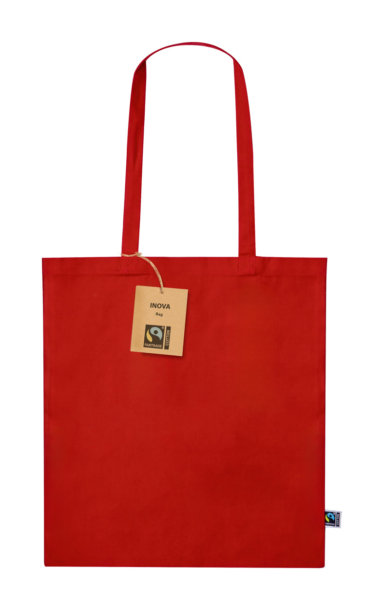 Inova fairtrade nákupní taška - červená
