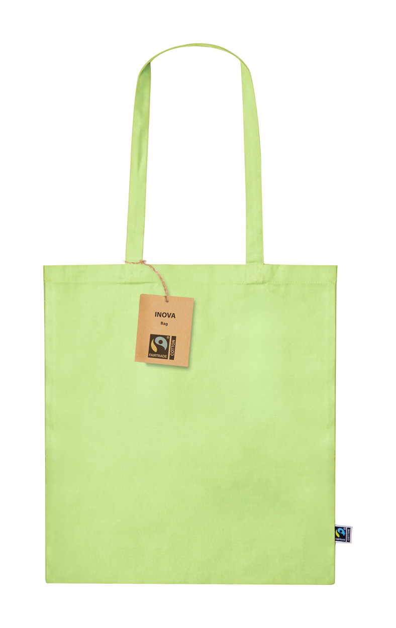 Inova fairtrade nákupní taška - citrónová - limetková