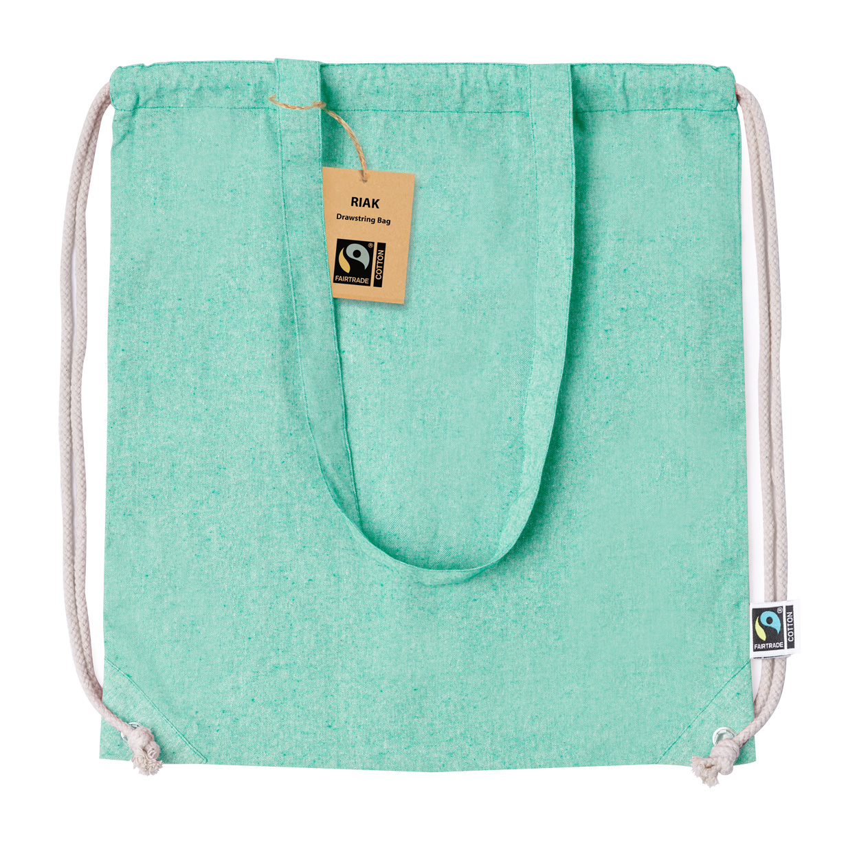 Riak fairtrade downloadable bag - green