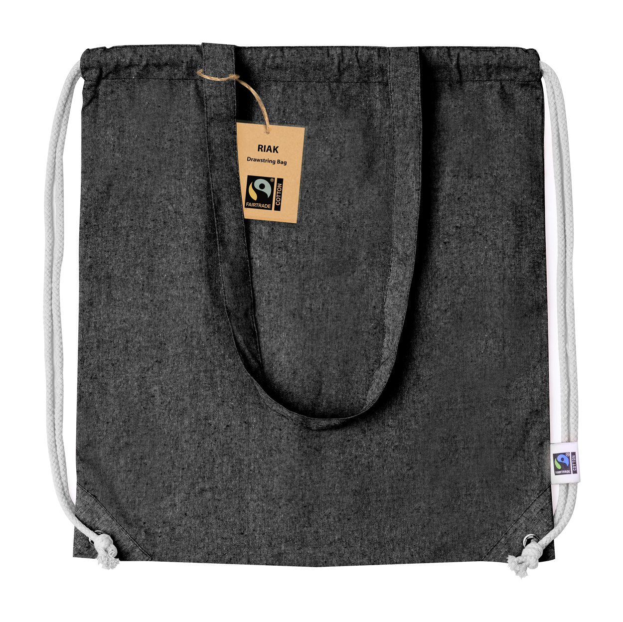 Riak fairtrade downloadable bag - black