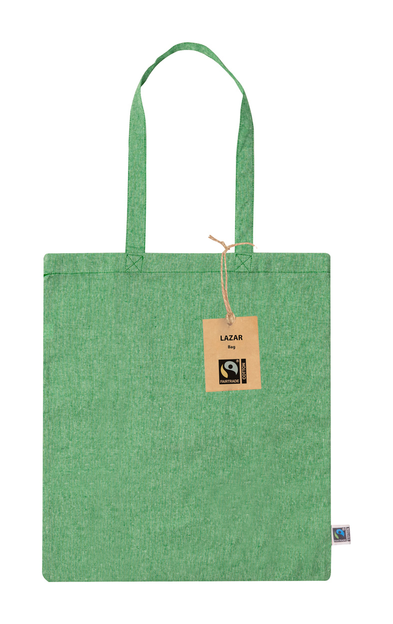 Lazar fairtrade shopping bag - green