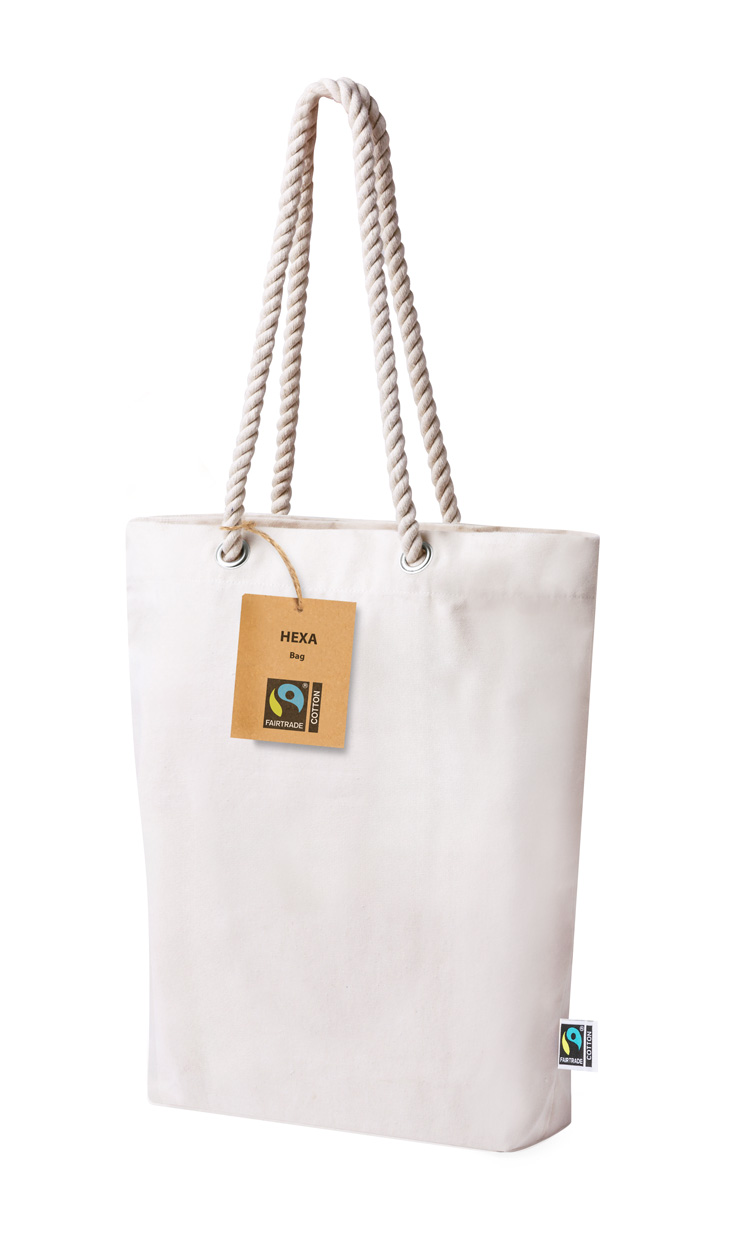 Hexa Fairtrade Fairtrade shopping bag - beige