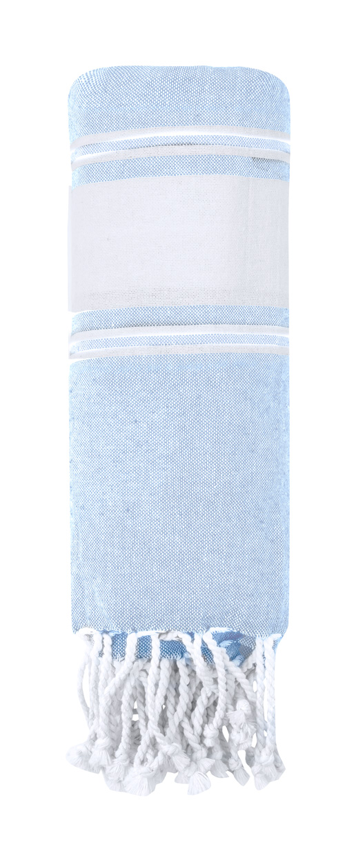 Donell beach towel - azurblau  