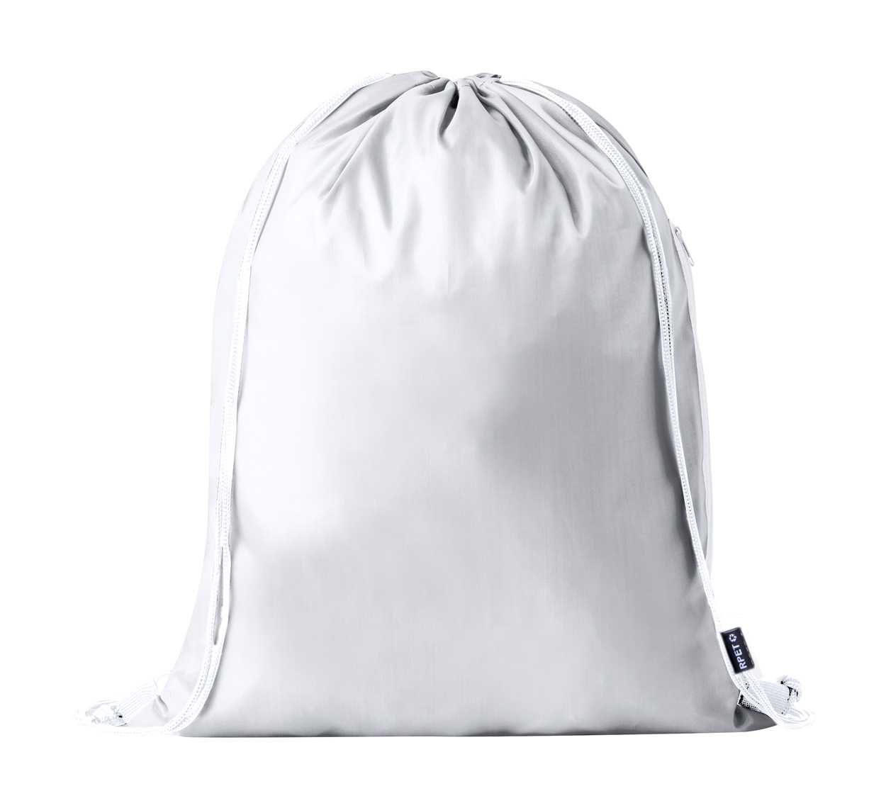 Hildan RPET drawstring bag - white