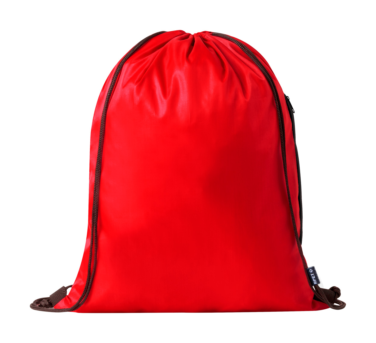 Hildan RPET drawstring bag - red
