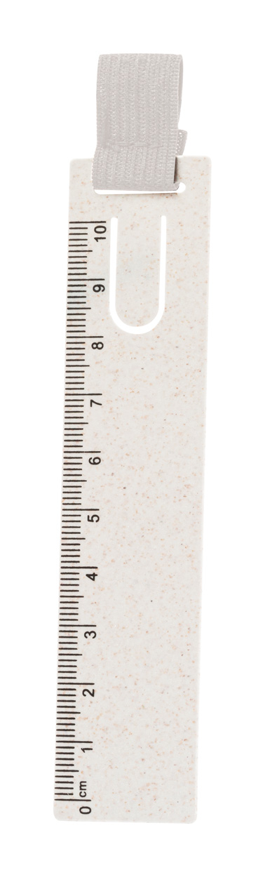 Loiza bookmark with ruler - beige