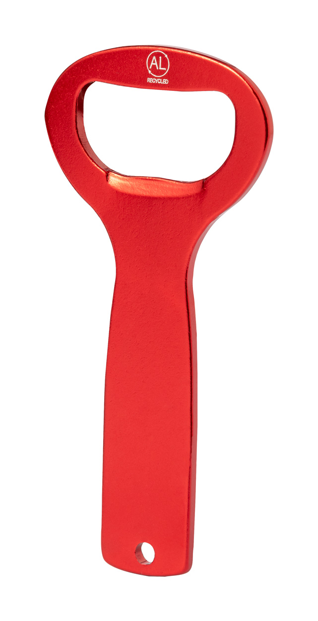 Gambit bottle opener - red