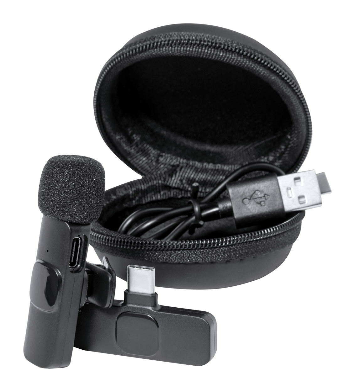 Spart bezdrátový mobilní mikrofon - čierna