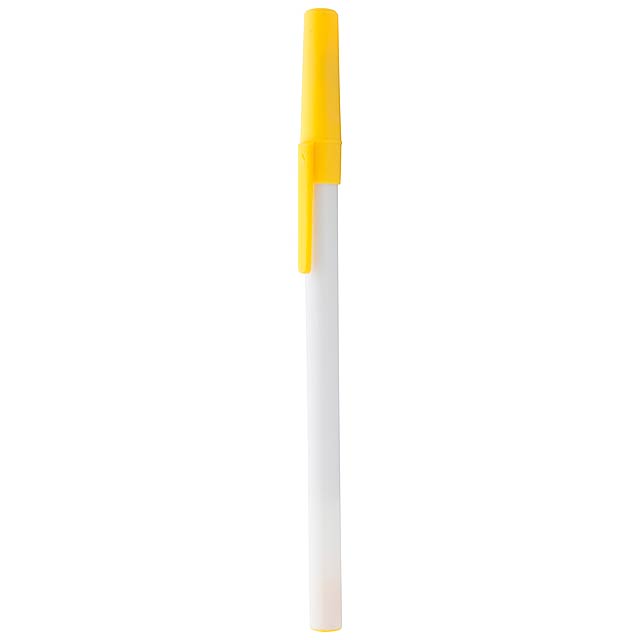 Elky kuličkové pero - žlutá