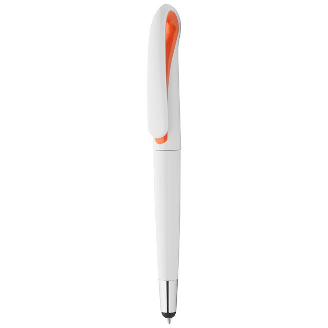 Touchpen mit Kugelschreiber  - Orange