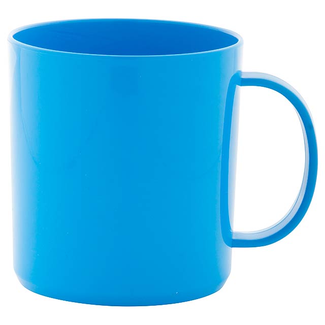 plastic mug - blue