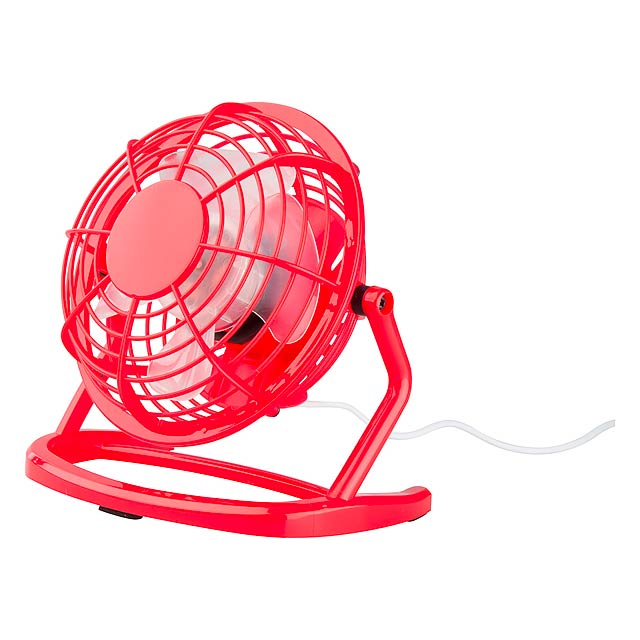 Mini Desk Fan - red