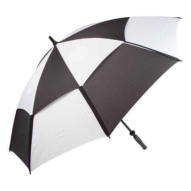 Budyx větruodolný golfový deštník - čierna