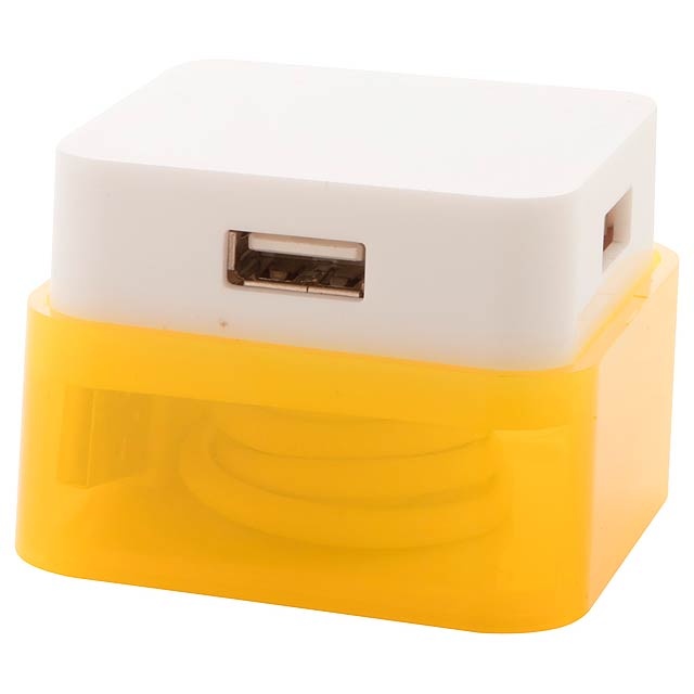 Dix USB rozbočovač - žltá