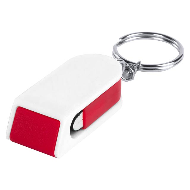 Satari - mobile holder keyring - red