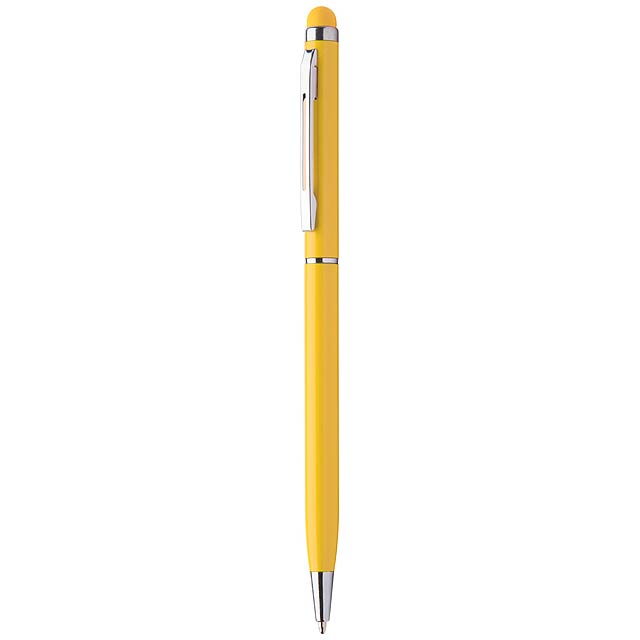 Byzar dotykové kuličkové pero - žlutá