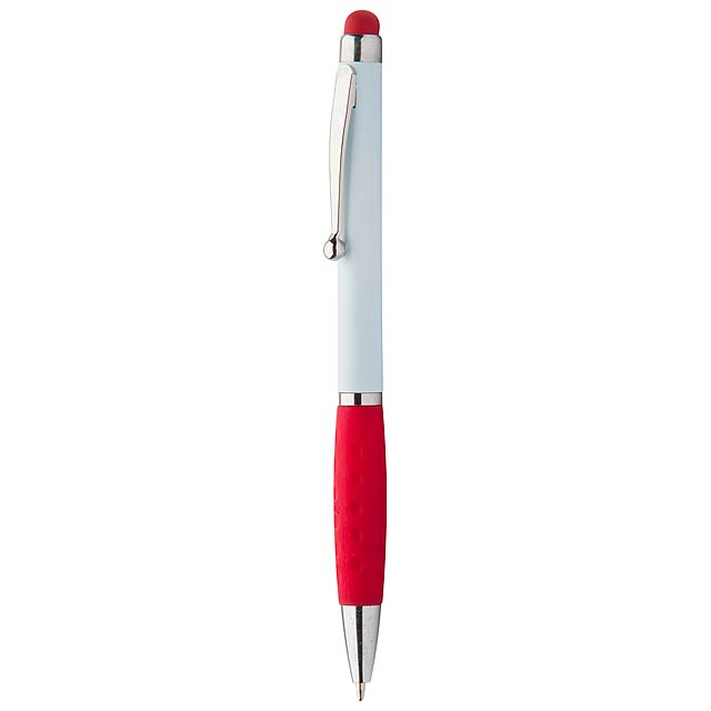 Touchpen mit Kugelschreiber  - Rot