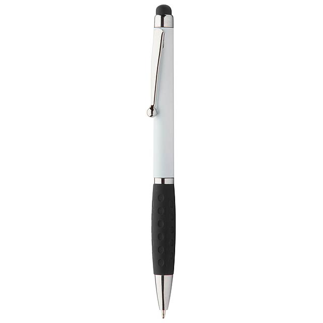 Touchpen mit Kugelschreiber  - schwarz