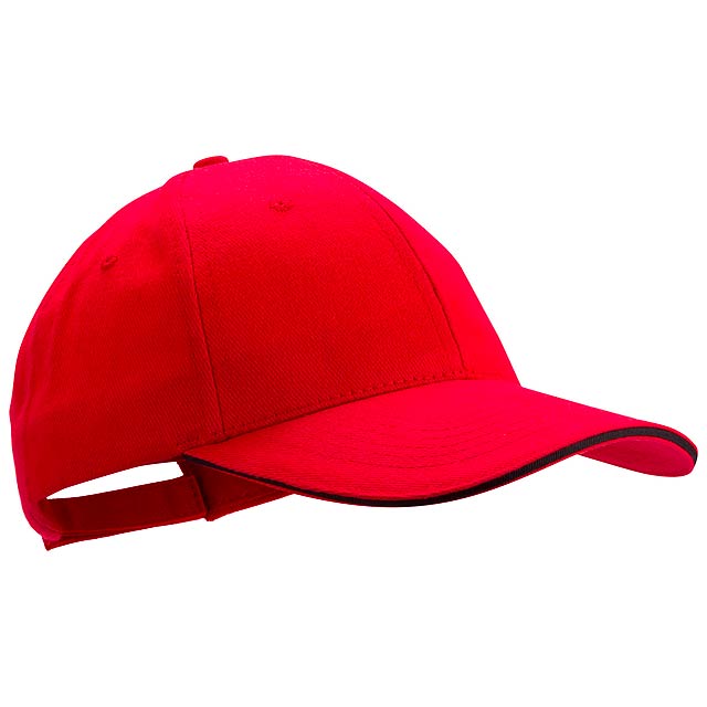 Rubec basebalová čepice - červená