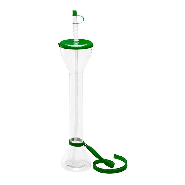 Partys uzavíratelný plastový pohárek - zelená
