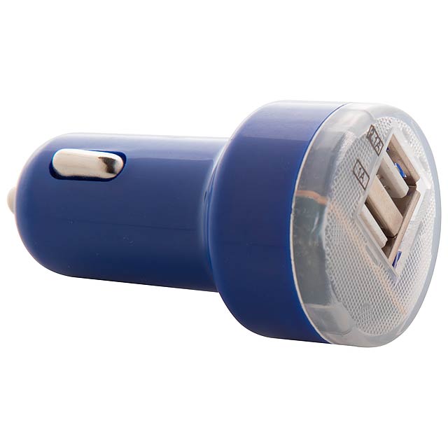 Denom USB nabíječka do auta - modrá