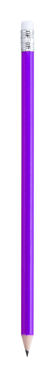 Godiva pencil with eraser - violet
