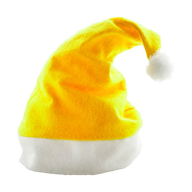 Papa Noel Santa Klausovská čepice - žltá