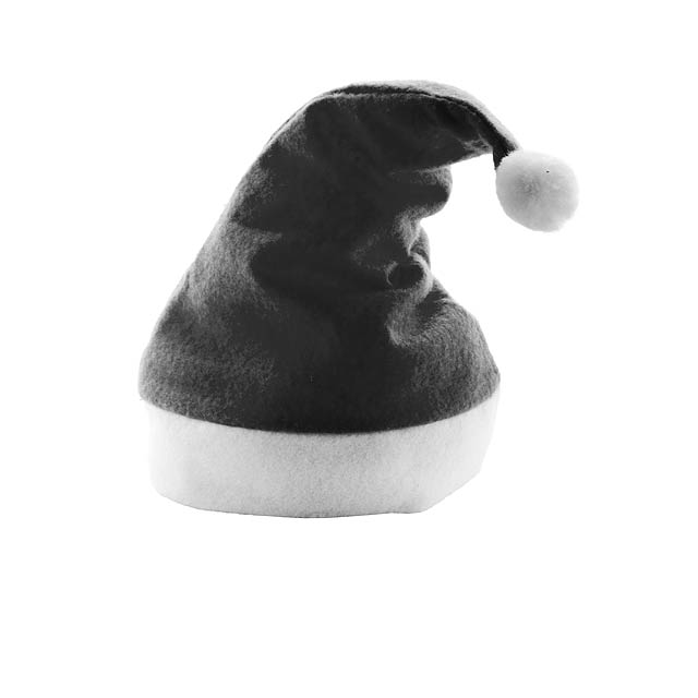 Papa Noel Santa Klausovská čepice - čierna