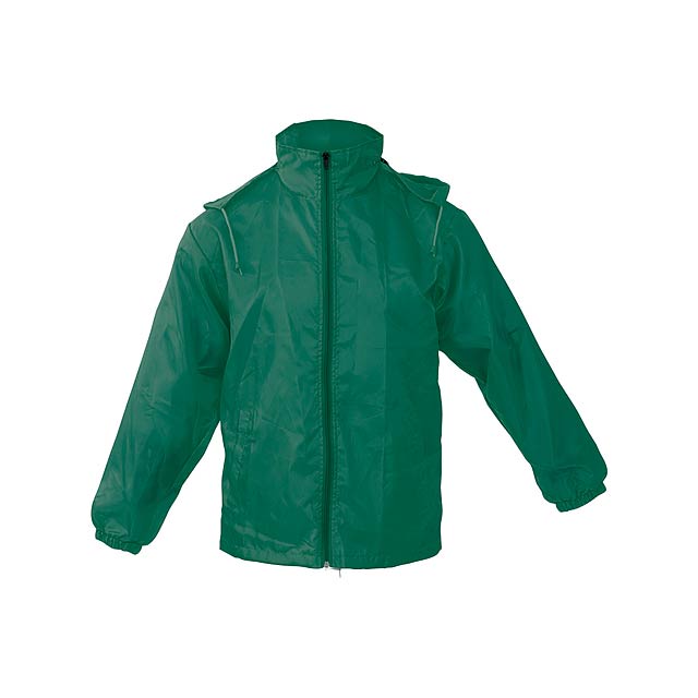 Grid - raincoat - green