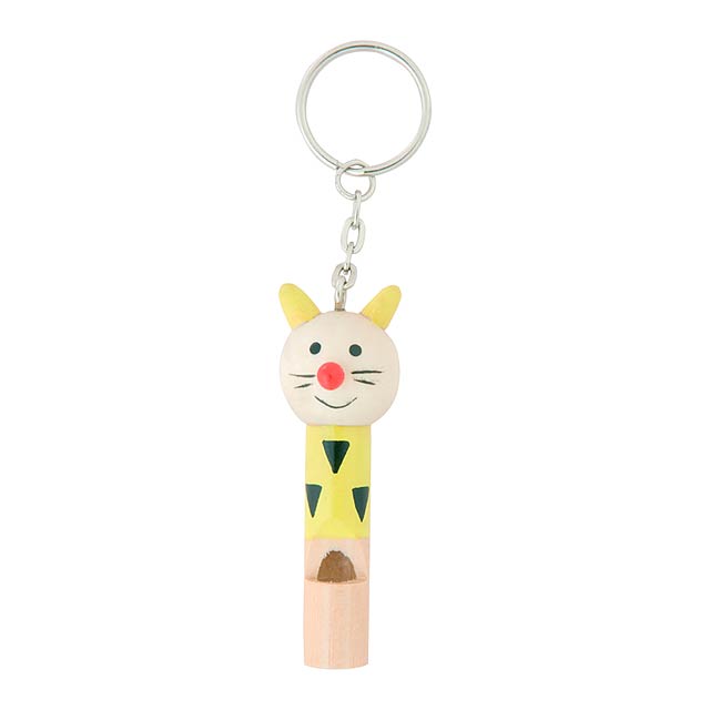 Silba key chains with whistle - yellow