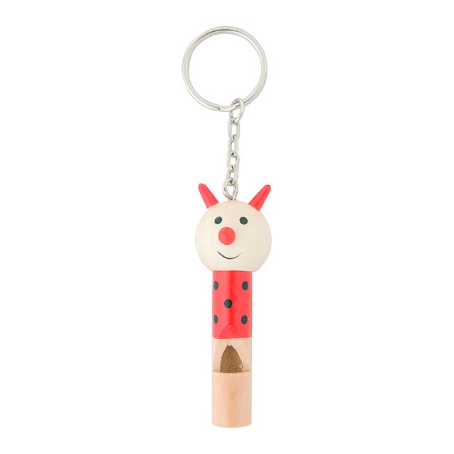 Silba keychains with whistle - red