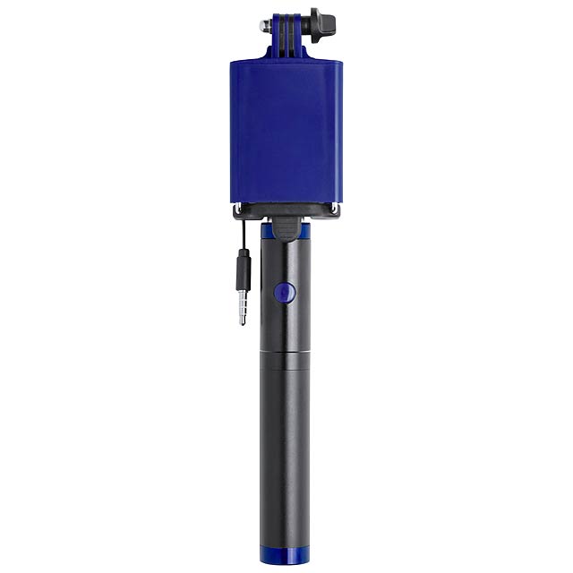Slatham selfie tyčka s power bankou - modrá