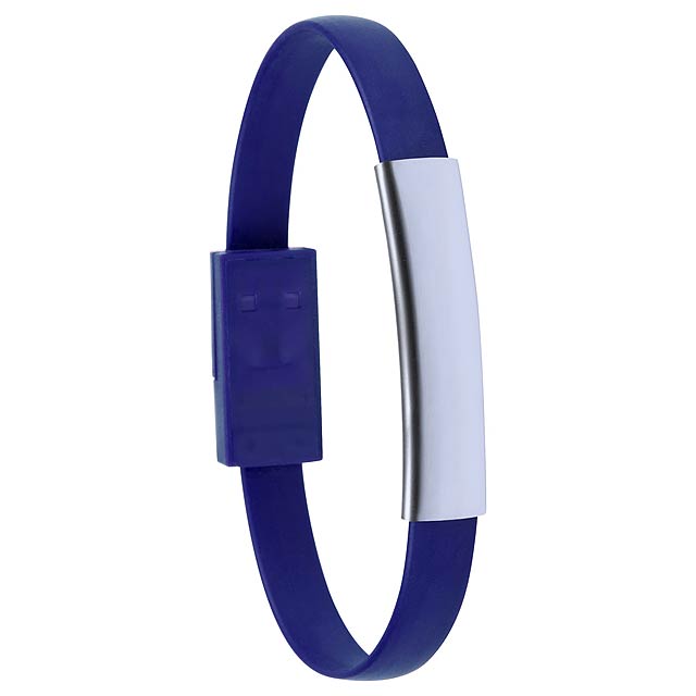 Beth - USB-Ladekabel/Armband - blau