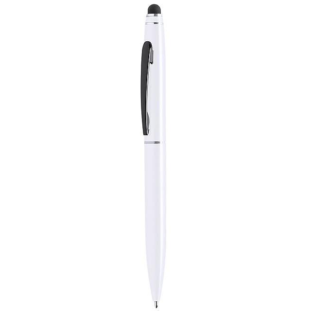 Fisar dotykové kuličkové pero - bílá