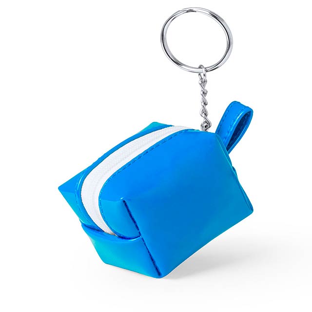 Darnex peněženka s přívěškem na klíče - nebesky modrá