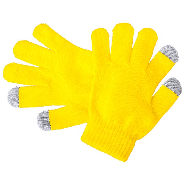 Pigun - touch screen gloves for kids - yellow