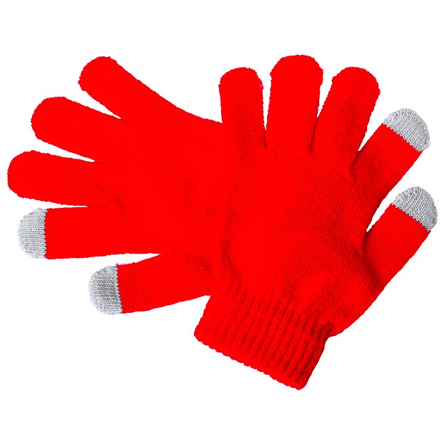 Pigun - touch screen gloves for kids - red