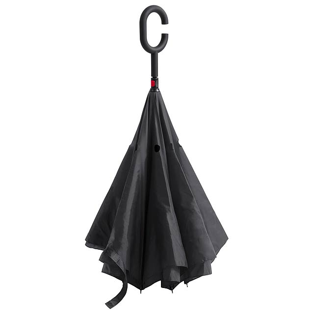 Hamfrek oboustranný deštník - čierna