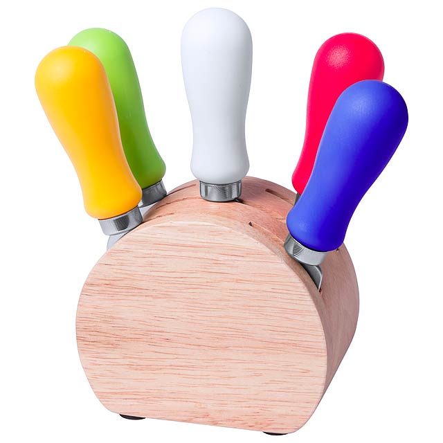 Roldic - cheese knife set - multicolor