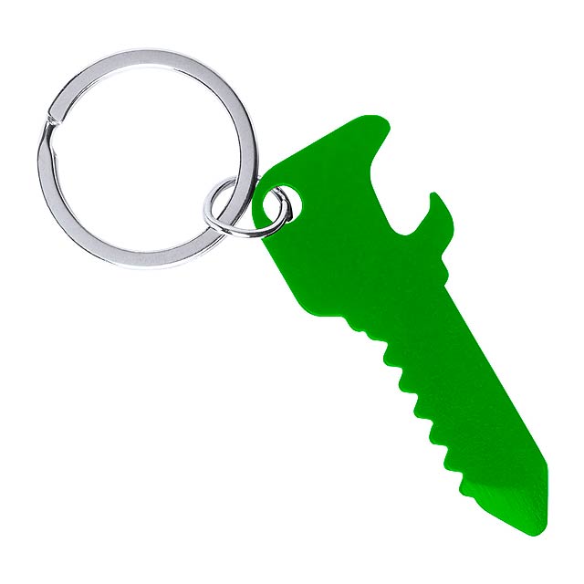 Teruk přívěšek na klíče s otvírákem - zelená