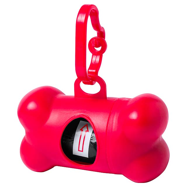 Rucin - dog waste bag dispenser - red