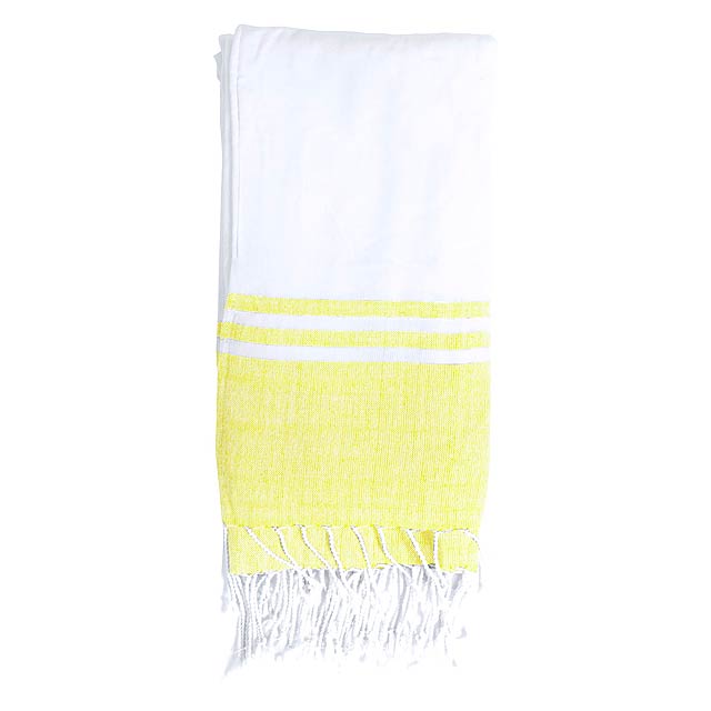Minerva - beach towel - yellow