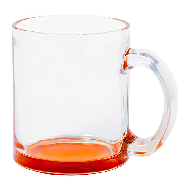 Bitrok - glass mug - orange