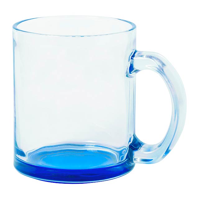 Bitrok - glass mug - blue