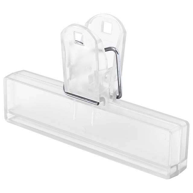 Flint - bag sealing clip - transparent white