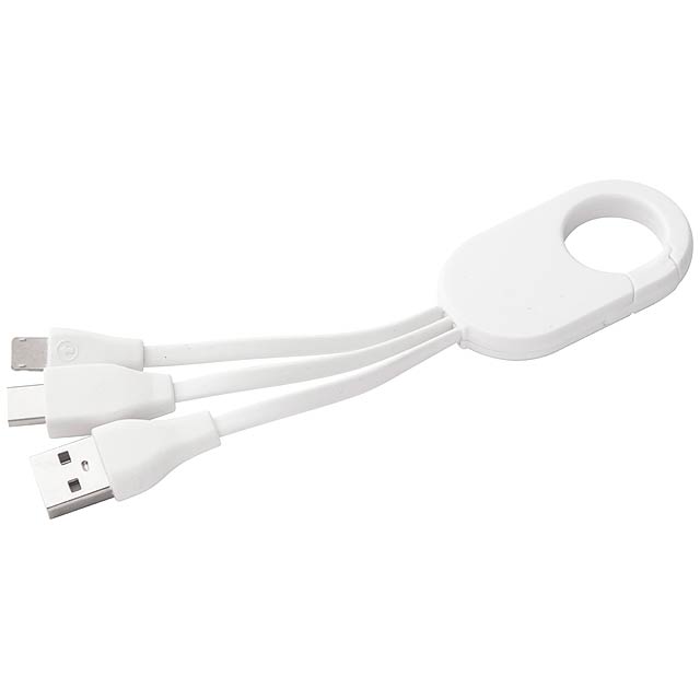 Mirlox USB nabíjecí kabel - bílá